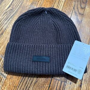 NWT Athleta Cozy Hour Knit Beanie - Dark Gray